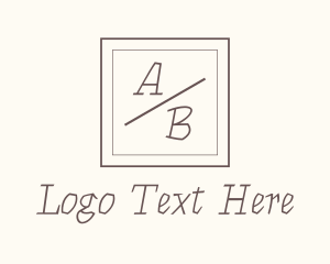 Vlogger - Minimalist Handwritten Letter logo design