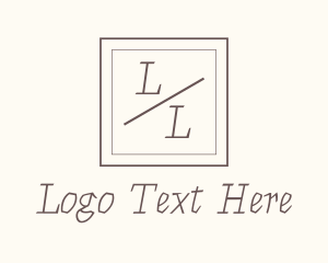 Minimalist Handwritten Letter  Logo