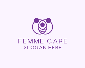 Purple Family Care logo design