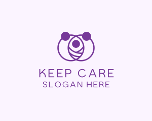 Purple Family Care logo design