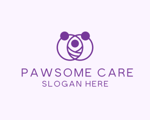 Purple Family Care logo design