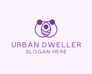 Resident - Purple Family Care logo design