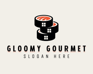 Sushi Cuisine Gourmet logo design