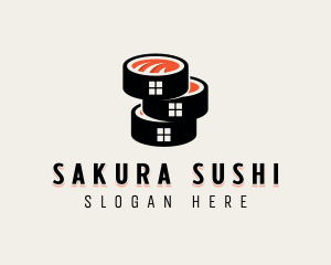 Sushi Cuisine Gourmet logo design