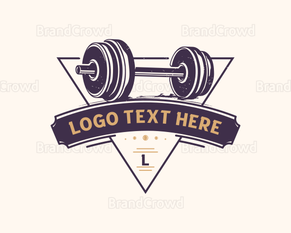 Barbell Fitness Workout Logo