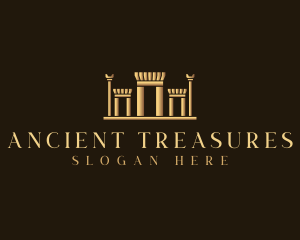 Persepolis Column Pillar logo design