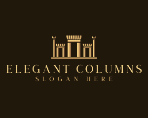 Persepolis Column Pillar logo design