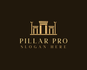 Persepolis Column Pillar logo design