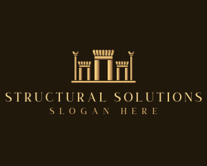 Structural - Persepolis Column Pillar logo design
