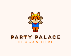 Party Event Tiger logo design