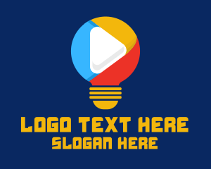 Streaming - Light Bulb Streaming Application logo design