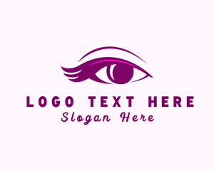 Perm - Beauty Eyelash Cosmetic logo design