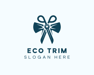 Scissor Bow Tie Tailor logo design