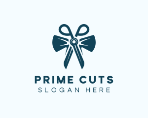 Scissor Bow Tie Tailor logo design