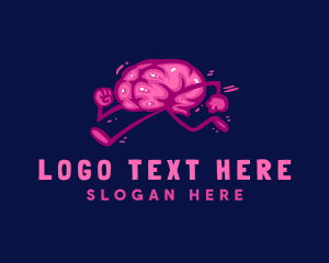 Running - Brain Run Tutor logo design