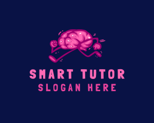 Tutor - Brain Run Tutor logo design