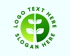 Eco Friendly - Organic Agricultural Plant logo design