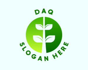 Organic Agricultural Plant Logo