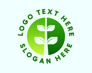 Green - Organic Agricultural Plant logo design