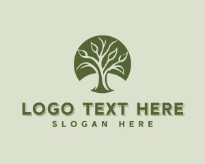 Landscaper - Tree Botanical Forest logo design