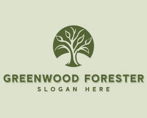 Tree Botanical Forest logo design