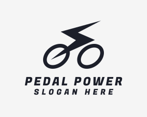 Cycling - Thunder Speed Bike logo design