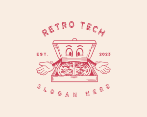 Retro Pizza Diner logo design