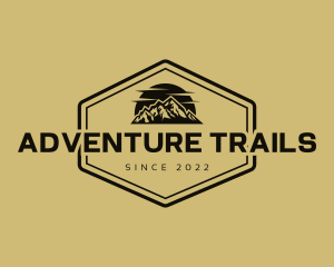 Mountain Range Adventure logo design