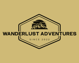 Mountain Range Adventure logo design