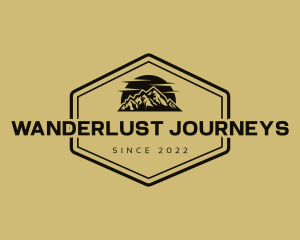 Mountain Range Adventure logo design