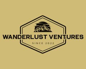 Mountain Range Adventure logo design