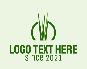 Eco - Green Farm Grass logo design