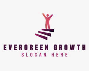 Career Growth Leadership logo design