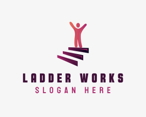 Ladder - Career Growth Leadership logo design