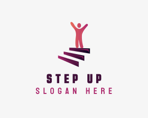 Stairs - Career Growth Leadership logo design