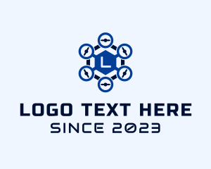 Videographer - Hexagon Drone Videography logo design
