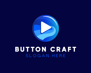 Media Player Button logo design