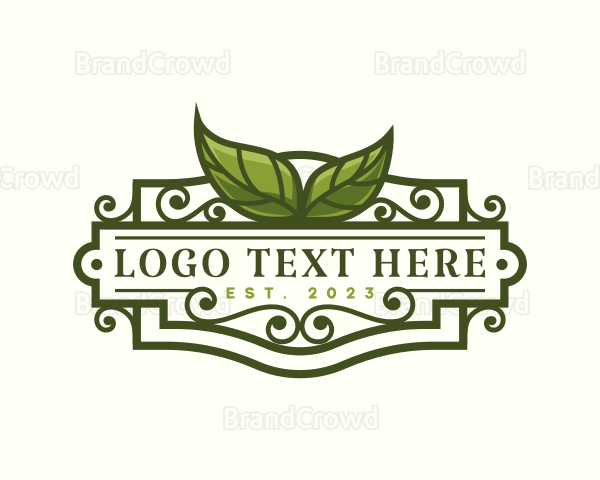 Natural Eco Leaf Logo