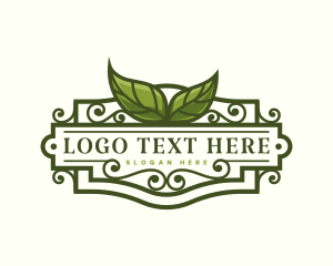 Natural Eco Leaf Logo