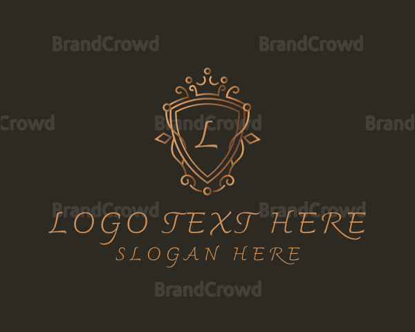 Ornament Crown Shield Luxury Logo