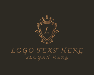 Royal - Ornament Crown Shield Luxury logo design