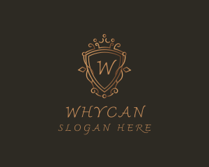 High End - Ornament Crown Shield Luxury logo design