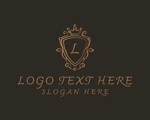 Ornament Crown Shield Luxury  Logo