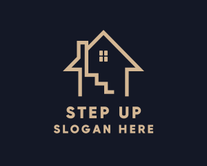 Stairs - House Stairs Construction logo design