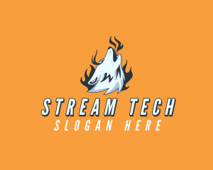 Streamer - Wolf Game Streamer logo design