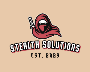 Stealth - Ninja Warrior Character logo design