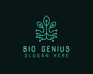 Biotechnology - Biotech Plant Science logo design