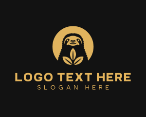Leaves - Sloth Wildlife Safari logo design