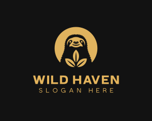 Sloth Wildlife Safari logo design