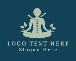 Traditional - Meditation Guru Acupuncture logo design